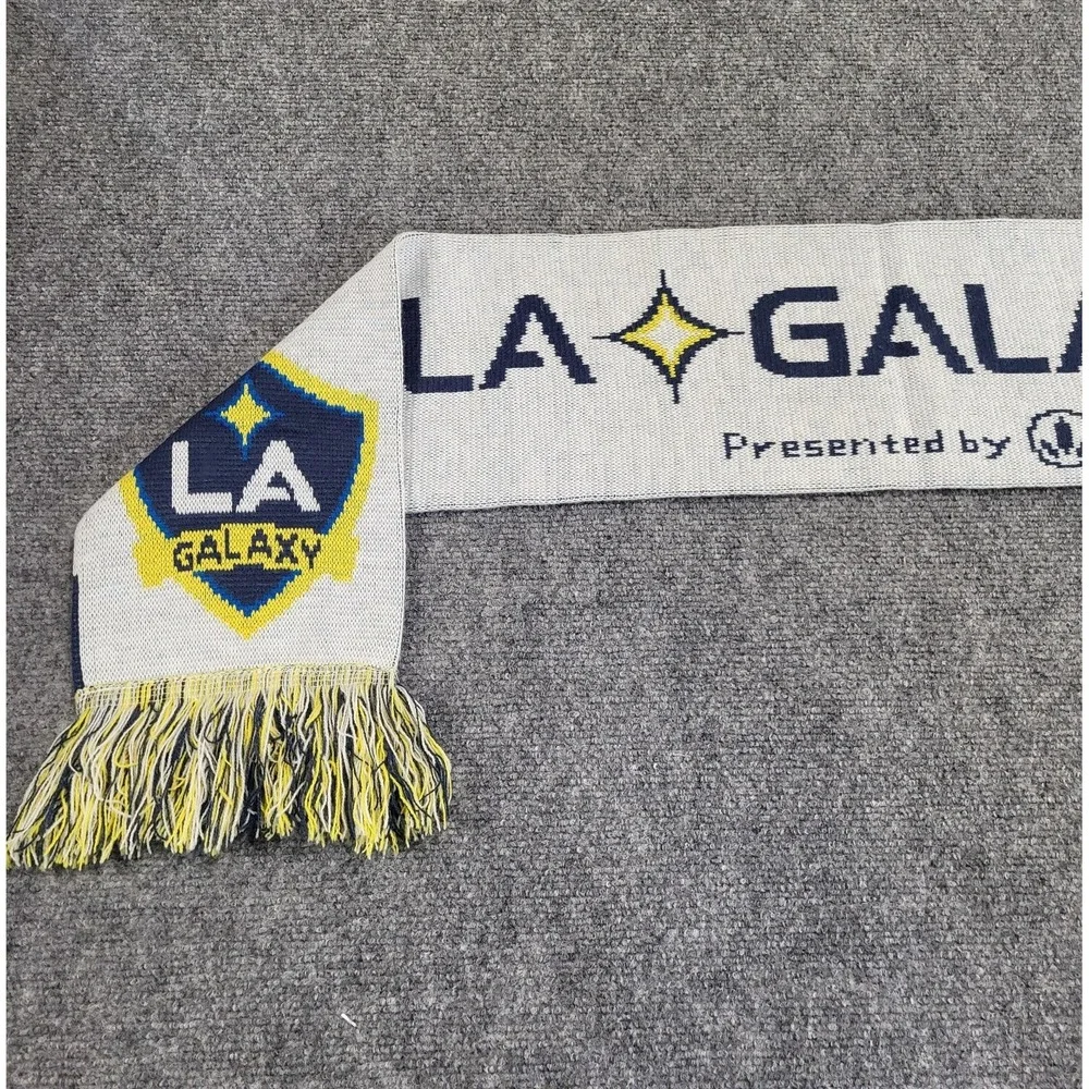 MLS Soccer LA Galaxy Team Scarf Blue & Yellow/White
